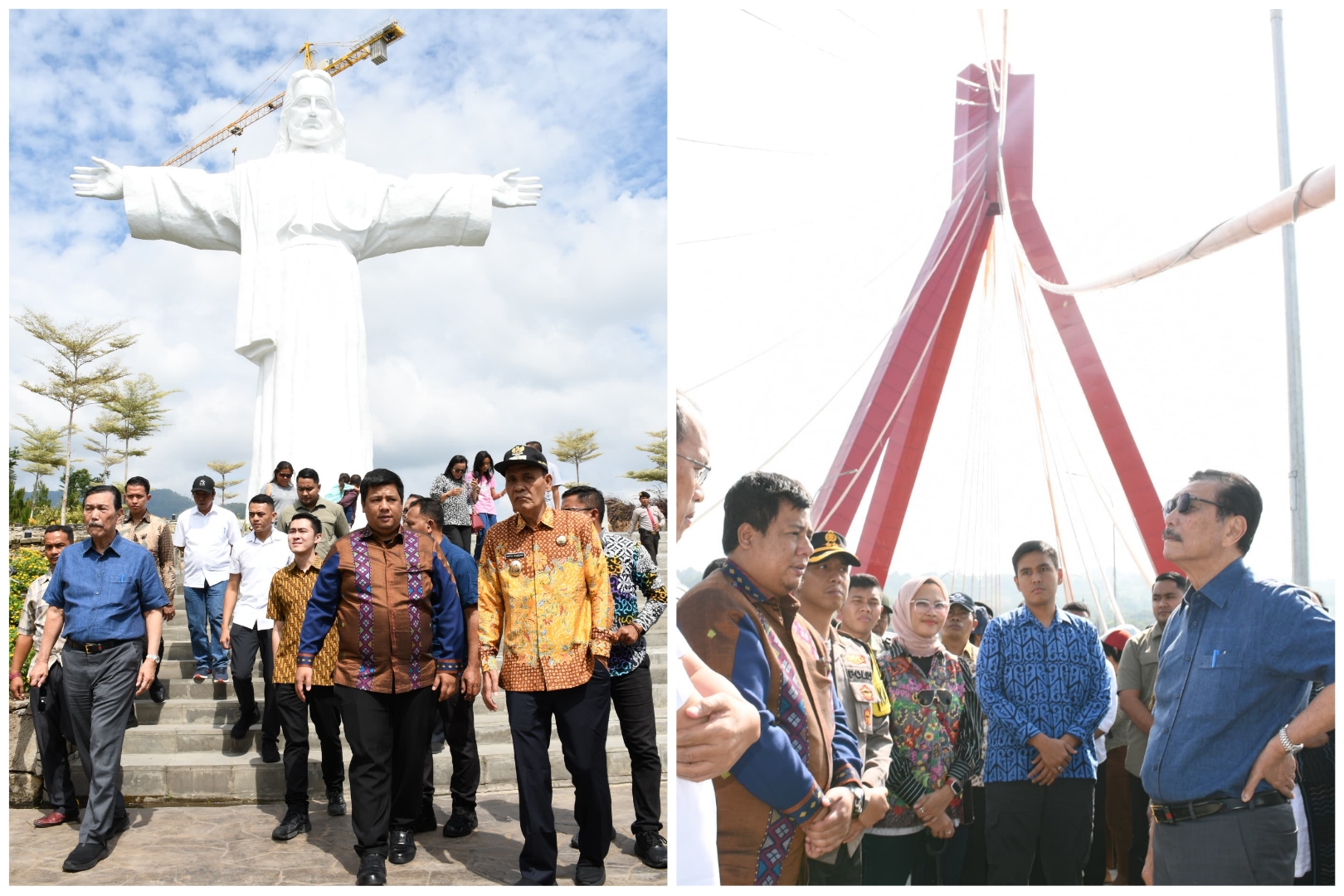 Menteri Marves, Luhut Binsar Panjaitan meninjau lokasi wisata di Kabupaten Samosir. (Ist)