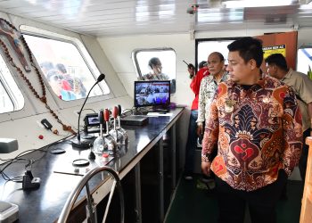 Pelayaran perdana KMP Julaga Tamba akses Kabupaten Samosir. (Ist)