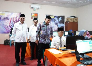 Kabid Kanwil Kemenag Sumut, monitoring Pelaksanaan Asesmen Kompetensi Guru dan Tenaga Kependidikan (AKGTK) Tahun 2024. (Ist)