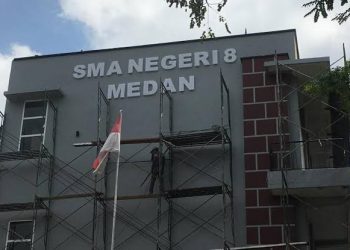 Gedung SMA Negeri 8 Medan. (Ist)