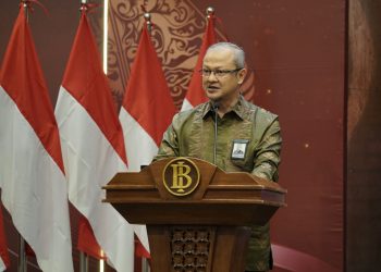 Diputi Kepala BI Sumut, Imam Gunadi pada kegiatan Pertemuan Tahunan Bank Indonesia (PTBI) tahun 2024 di Medan.